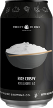 Rocky Ridge Rice Crispy Lager 375ml